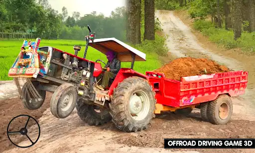 Play Tractor Trolley Farming Simulator Real Game as an online game Tractor Trolley Farming Simulator Real Game with UptoPlay