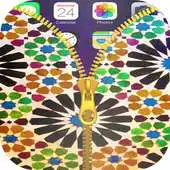 Free play online Traditional Morocco Pattern Zipper Lock Screen APK