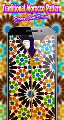 Play Traditional Morocco Pattern Zipper Lock Screen