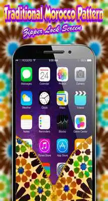 Play Traditional Morocco Pattern Zipper Lock Screen