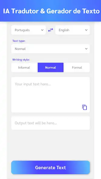 Play Tradutor Gerador de Texto - IA and enjoy Tradutor Gerador de Texto - IA with UptoPlay Play Tradutor Gerador de Texto - IA and enjoy Tradutor Gerador de Texto - IA with UptoPlay