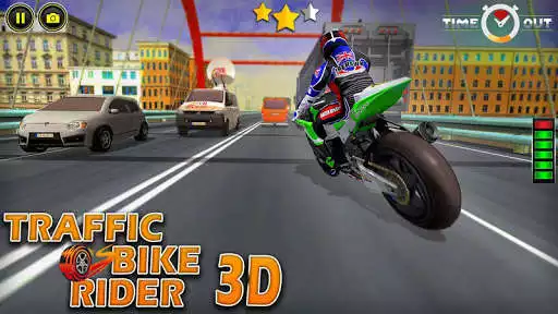 Play Traffic Bike Rider - Moto Rider 3D as an online game Traffic Bike Rider - Moto Rider 3D with UptoPlay