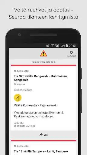 Play Trafion - Liikennetiedotteet  and enjoy Trafion - Liikennetiedotteet with UptoPlay