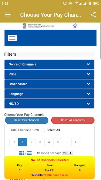 Play TRAI CHANNEL SELECTOR - PRICE LIST as an online game TRAI CHANNEL SELECTOR - PRICE LIST with UptoPlay