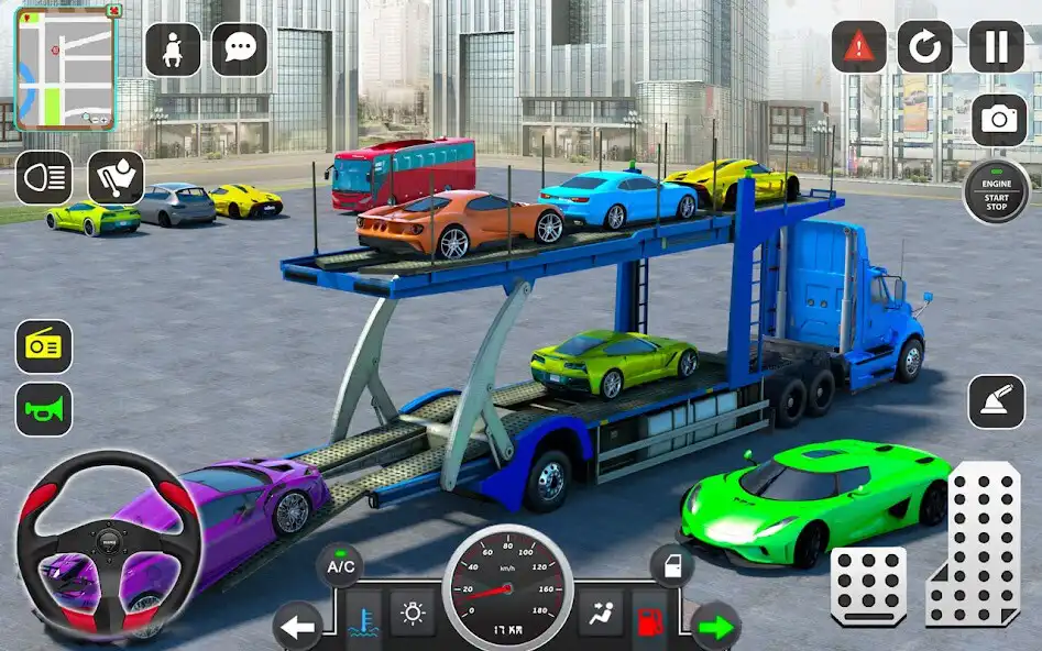 Play Trailer Truck Car Transport 3D  and enjoy Trailer Truck Car Transport 3D with UptoPlay