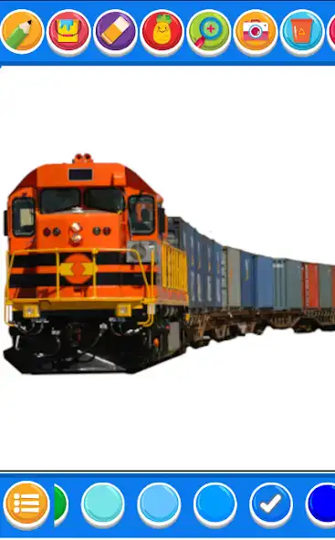 Play train coloring page game  and enjoy train coloring page game with UptoPlay