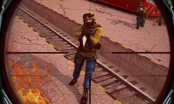 Play Train Escape Sniper Shooter 3D