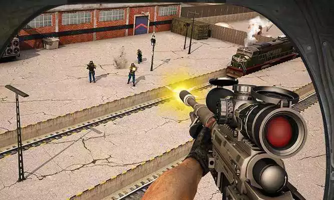 Play Train Escape Sniper Shooter 3D