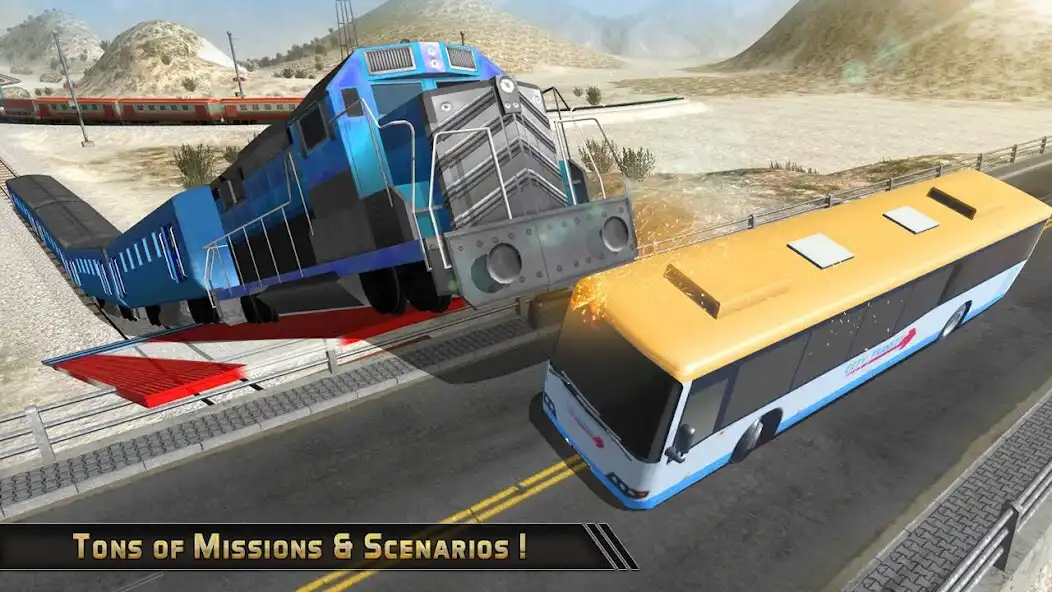 Play Train Jump Impossible Mega Ramp