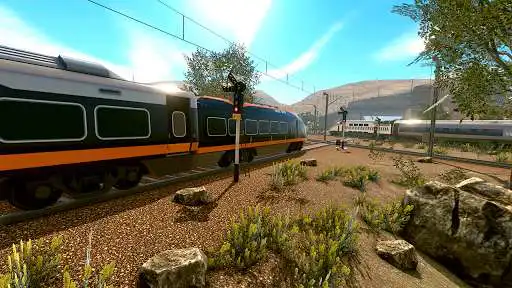 Play Train Racing Euro Simulator 3D as an online game Train Racing Euro Simulator 3D with UptoPlay