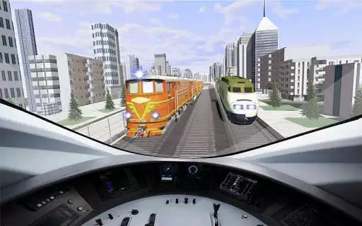 Play Train Racing Simulator 2019: New Train Games 3D as an online game Train Racing Simulator 2019: New Train Games 3D with UptoPlay