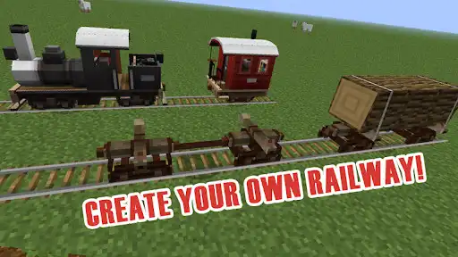 Play Trains mod for minecraft pe as an online game Trains mod for minecraft pe with UptoPlay