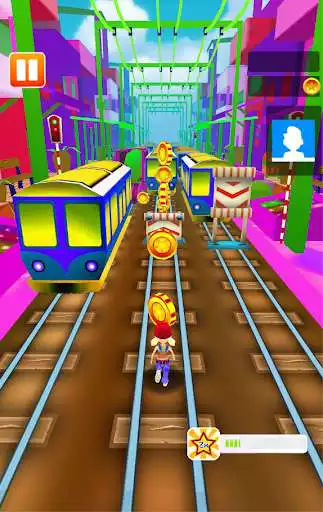Play Train Surf runner- Endless Subway Racing as an online game Train Surf runner- Endless Subway Racing with UptoPlay