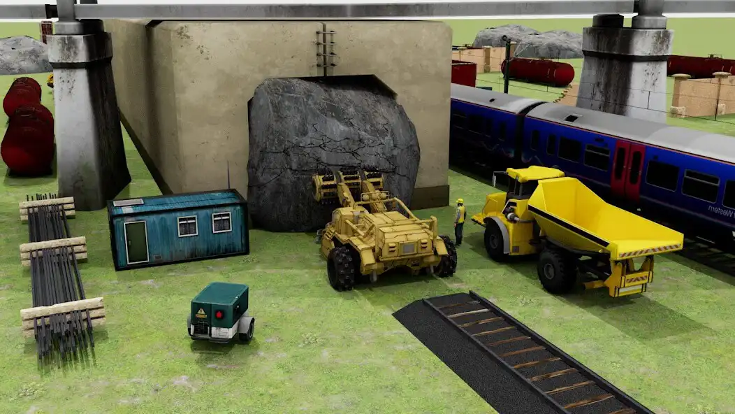 Play Train Track Construction as an online game Train Track Construction with UptoPlay