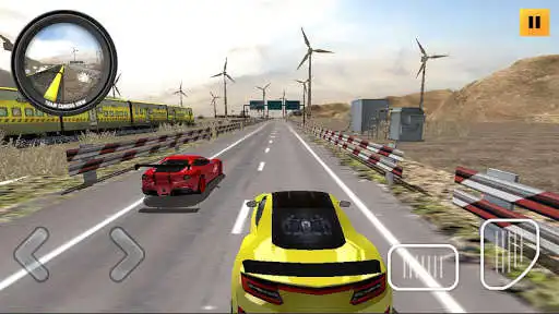 Play Train Vs Car Racing 2 Player as an online game Train Vs Car Racing 2 Player with UptoPlay