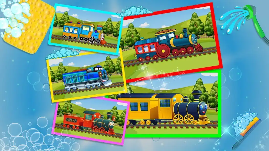Play Train Wash Fun: Games for Kids  and enjoy Train Wash Fun: Games for Kids with UptoPlay