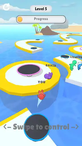 Play Trampoline Run as an online game Trampoline Run with UptoPlay