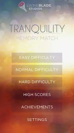 Play Tranquility Match Memory Game