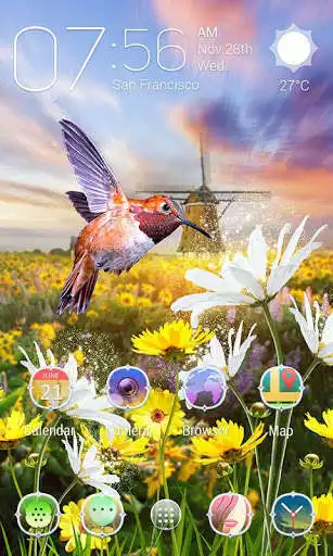 Play Tranquility Parallax Go Launcher Theme