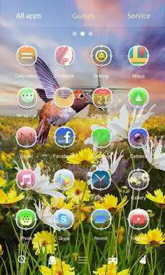 Play Tranquility Parallax Go Launcher Theme