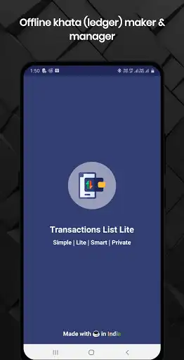 Play Transactions List Lite - Offline Khata (Ledger) as an online game Transactions List Lite - Offline Khata (Ledger) with UptoPlay