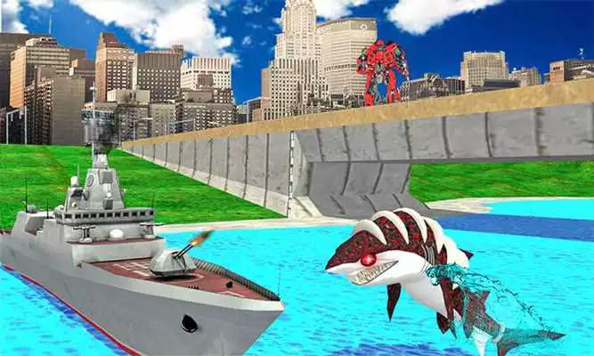 Play Transformation Robot Shark Game:Shark Simulator