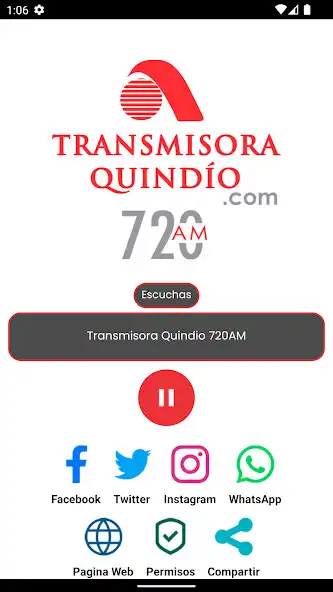 Play Transmisora Quindio 720 AM as an online game Transmisora Quindio 720 AM with UptoPlay