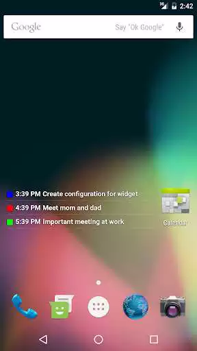 Play Transparent Calendar Widget