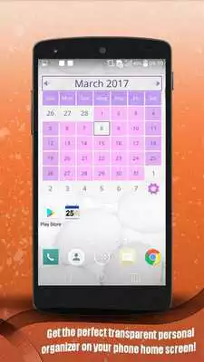 Play Transparent Calendar Widget