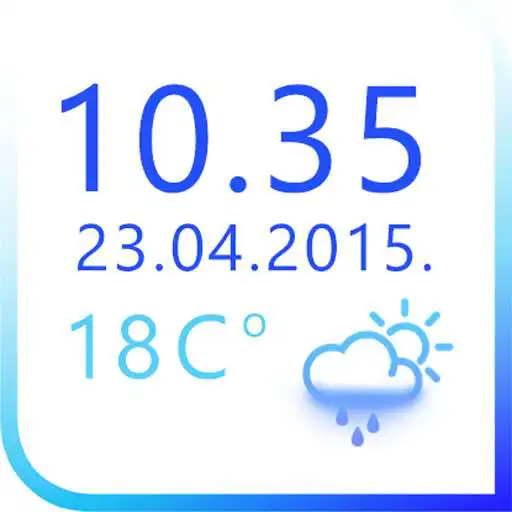 Free play online Transparent Digital Clock  APK
