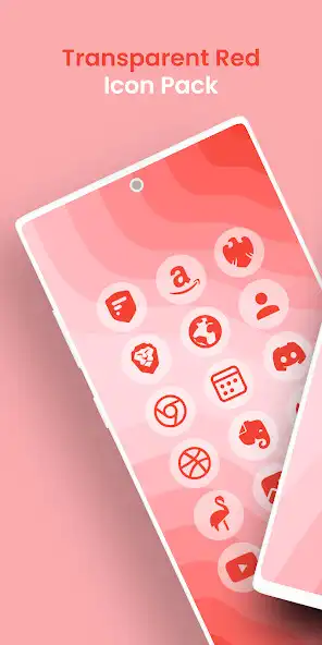 Play Transparent Red - Icon Pack  and enjoy Transparent Red - Icon Pack with UptoPlay