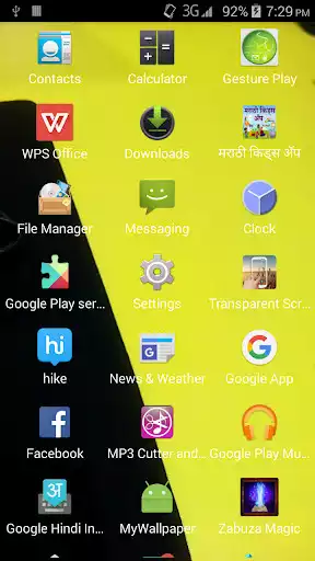 Play Transparent screen wallpaper