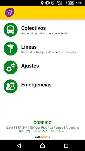 Play APK Transporte Urbano Corpico  and enjoy Transporte Urbano Corpico with UptoPlay ar.com.alltrack.corpico