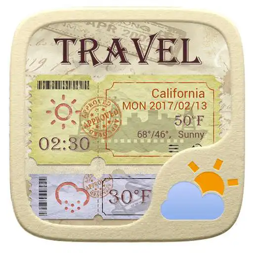 Free play online Travel. GO Weather EX Theme  APK
