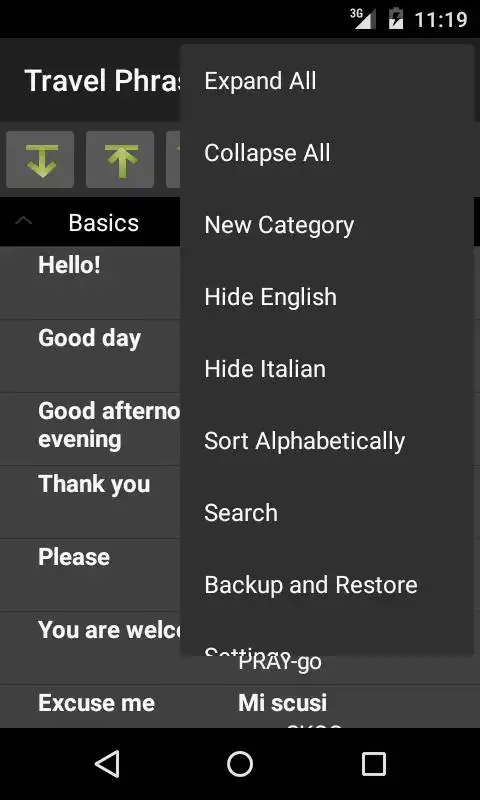 Play Travel Phrases - Italian Lite