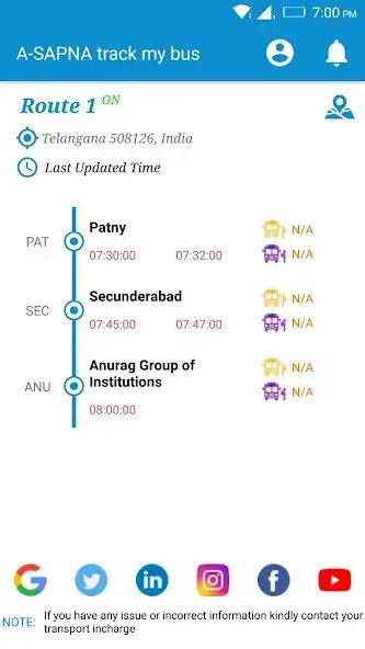 Play Trazker-Anurag University Bus  as an online game Trazker-Anurag University Bus  with UptoPlay