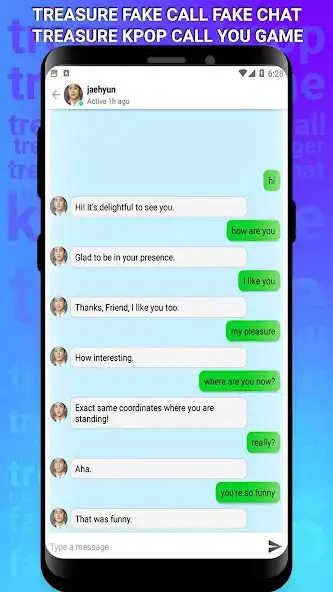 Play TREASURE Fake Call Fake Chat  and enjoy TREASURE Fake Call Fake Chat with UptoPlay
