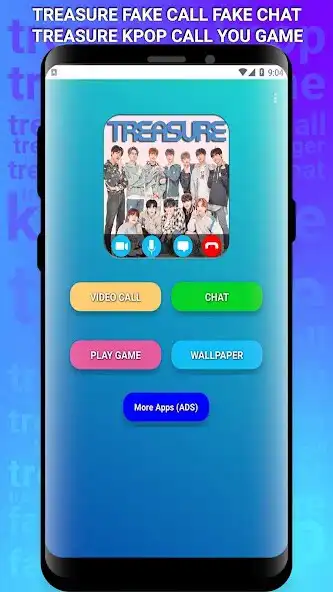 Play TREASURE Fake Call Fake Chat as an online game TREASURE Fake Call Fake Chat with UptoPlay