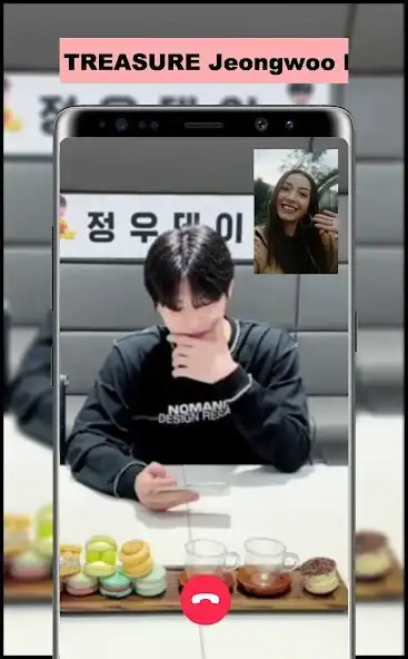 Play TREASURE Jeongwoo Fake Call as an online game TREASURE Jeongwoo Fake Call with UptoPlay