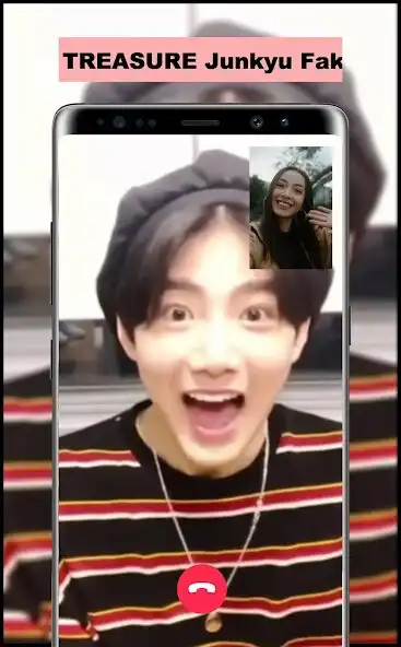 Play TREASURE Junkyu Fake Call as an online game TREASURE Junkyu Fake Call with UptoPlay