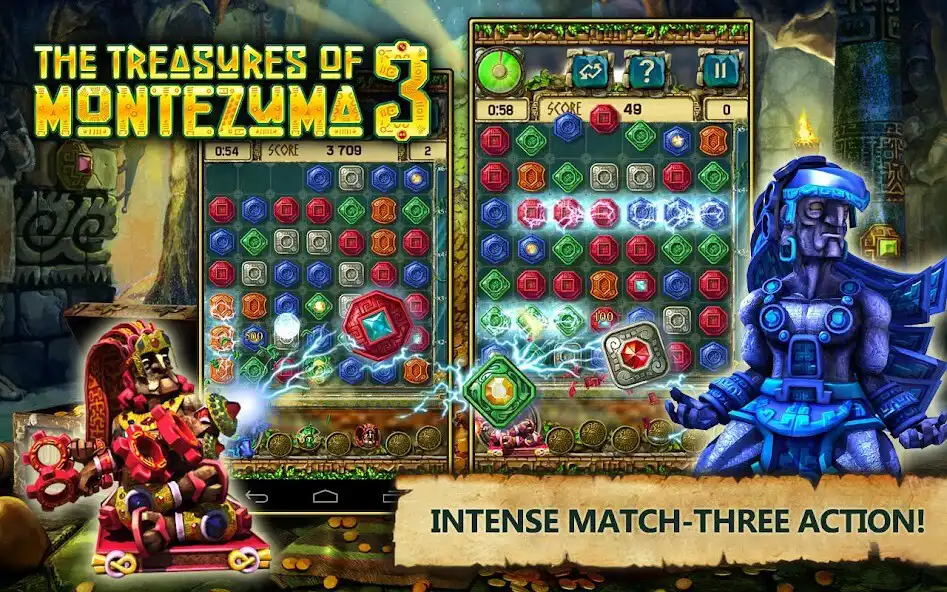 Play Treasures of Montezuma 3. True Match-3 Game. as an online game Treasures of Montezuma 3. True Match-3 Game. with UptoPlay