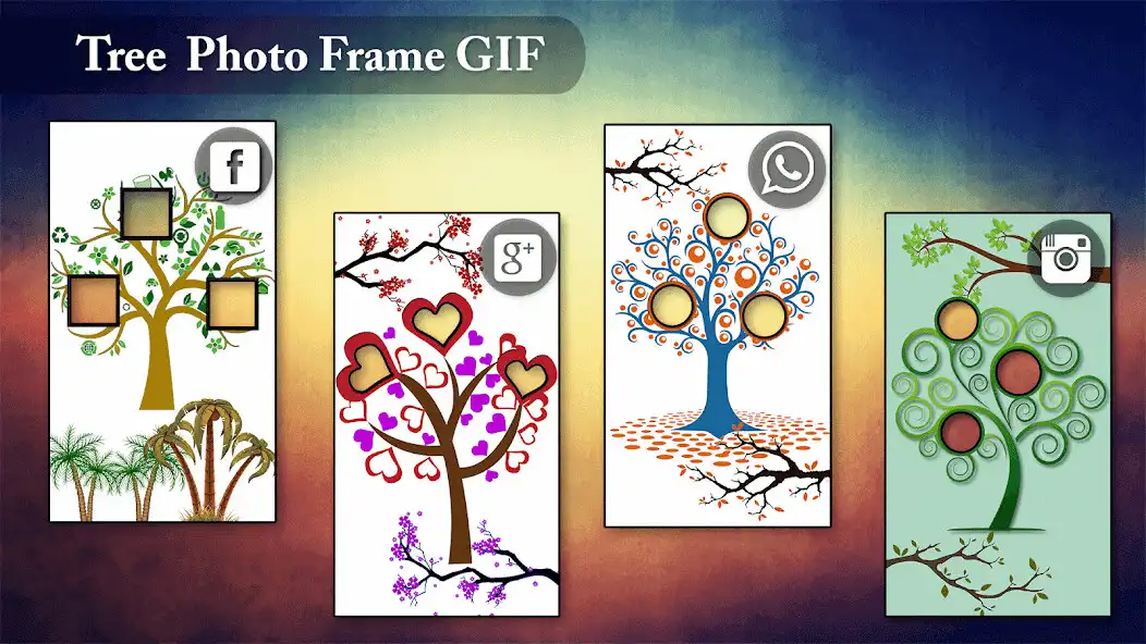 Play Tree Collage GIF Photo Frame Editor as an online game Tree Collage GIF Photo Frame Editor with UptoPlay