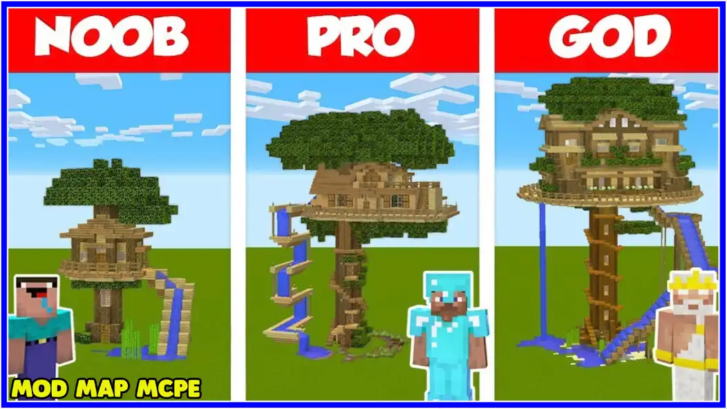 Play Tree House Craft Map for MCPE  and enjoy Tree House Craft Map for MCPE with UptoPlay