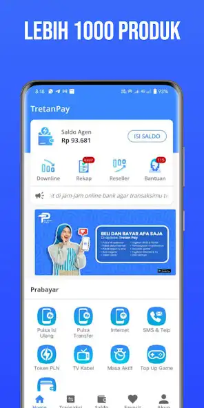 Play TretanPay - Pulsa, Data  PPOB as an online game TretanPay - Pulsa, Data  PPOB with UptoPlay