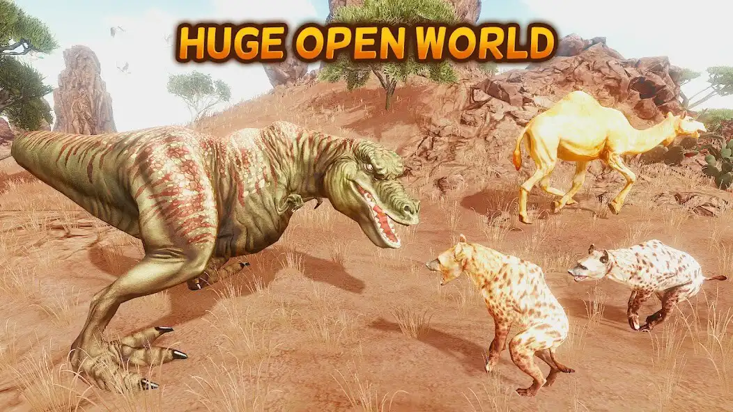 Play T-Rex Hunt Simulator as an online game T-Rex Hunt Simulator with UptoPlay