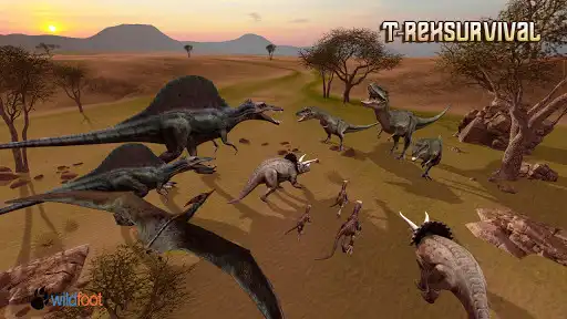 Play T-Rex Survival Simulator as an online game T-Rex Survival Simulator with UptoPlay