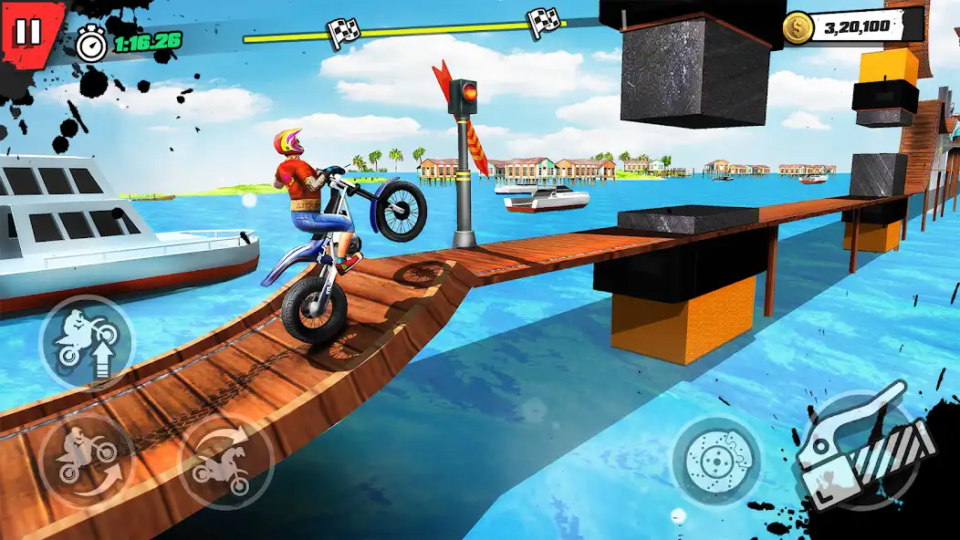Play Trial Mania: Dirt Bike Games as an online game Trial Mania: Dirt Bike Games with UptoPlay
