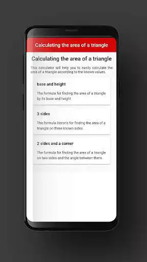 Play Triangle area calculator as an online game Triangle area calculator with UptoPlay