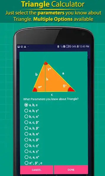 Play APK Triangle Calculator Pro -  Math Solver  and enjoy Triangle Calculator Pro -  Math Solver with UptoPlay in_so.triangle.calculator