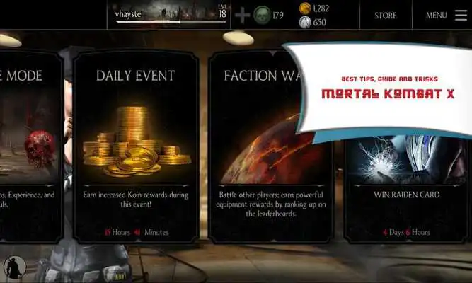 Play TRICKS MORTAL KOMBAT X